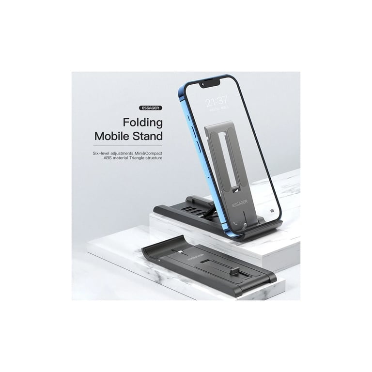 Підставка до планшета та телефона Sailing Desktop Phone Holder Black Essager (EZJZM-FC01) - фото 7