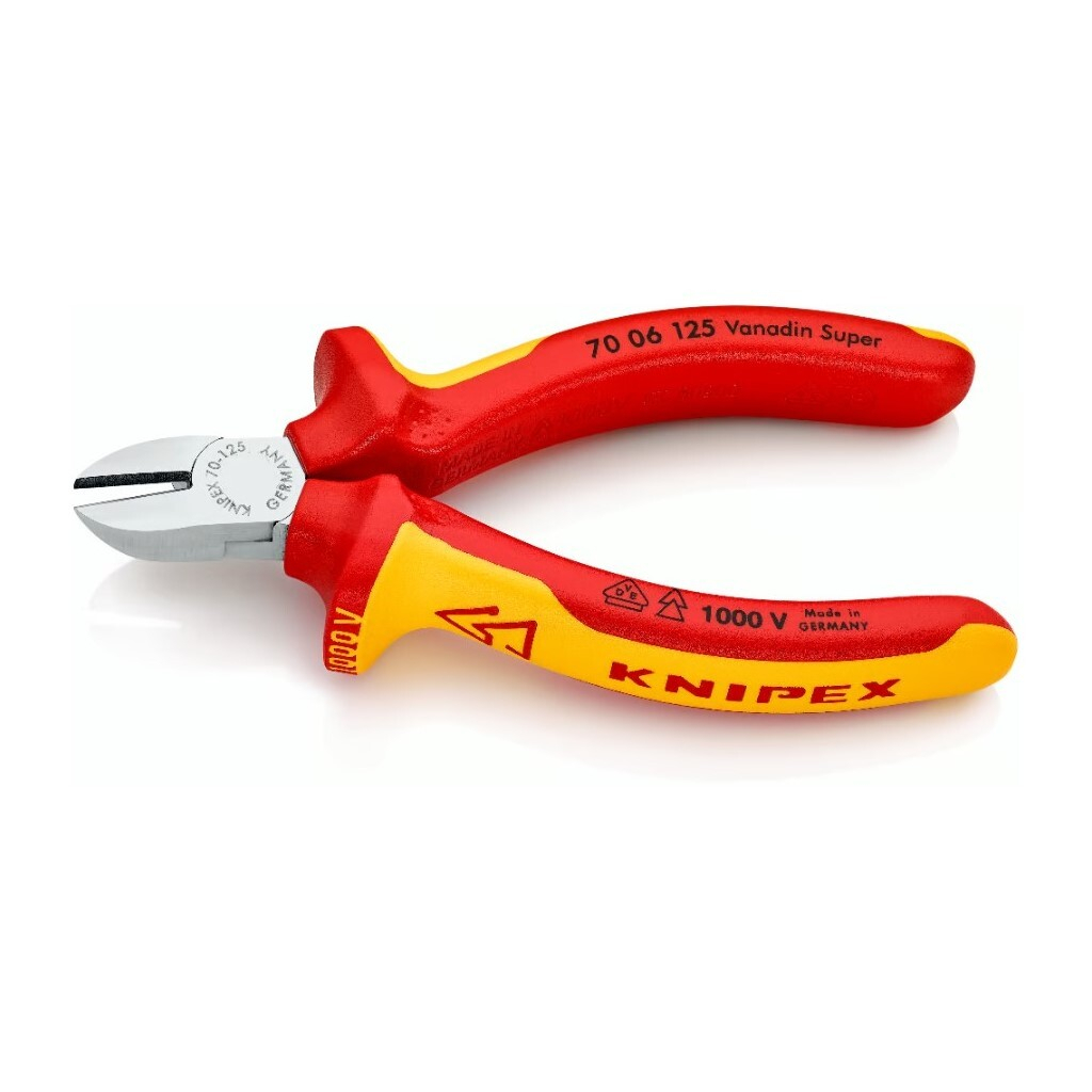 Кусачки KNIPEX бокові 70 06 125 (70 06 125) - фото 2 Кусачки KNIPEX бокові 70 06 125 (70 06 125) - фото 2