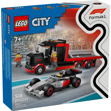 Конструктор LEGO City Вантажівка для демонстрації F1 із перегоновим автомобілем Audi F1 (60493) - фото 1