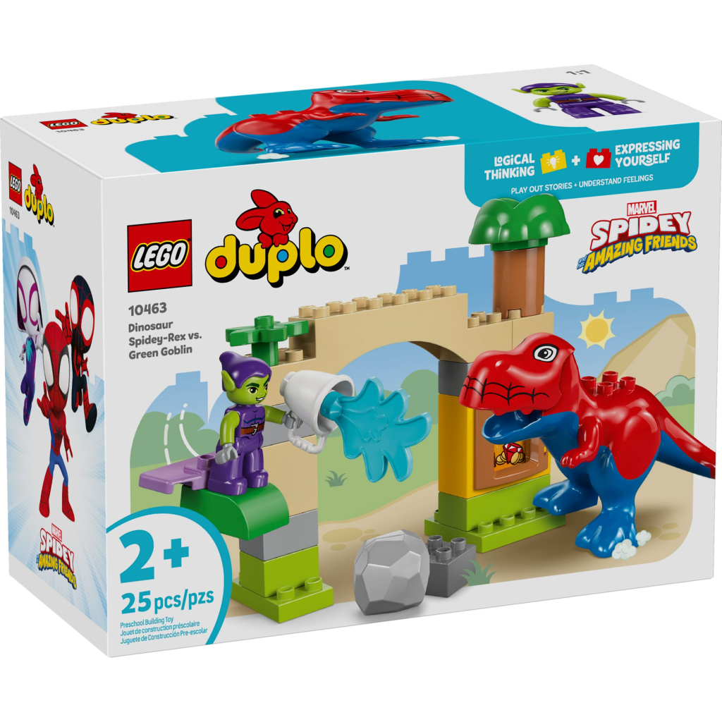 Конструктор LEGO DUPLO Marvel Динозавр Spidey-Rex проти Зеленого Гобліна (10463) - фото 1 Конструктор LEGO DUPLO Marvel Динозавр Spidey-Rex проти Зеленого Гобліна (10463) - фото 1