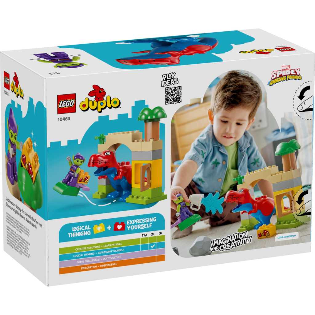 Конструктор LEGO DUPLO Marvel Динозавр Spidey-Rex проти Зеленого Гобліна (10463) - фото 6 Конструктор LEGO DUPLO Marvel Динозавр Spidey-Rex проти Зеленого Гобліна (10463) - фото 6
