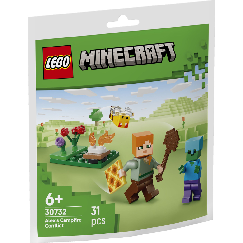 Конструктор LEGO recruitment Minecraft Конфлікт біля багаття Алекса (30732-) - фото 1 Конструктор LEGO recruitment Minecraft Конфлікт біля багаття Алекса (30732-) - фото 1