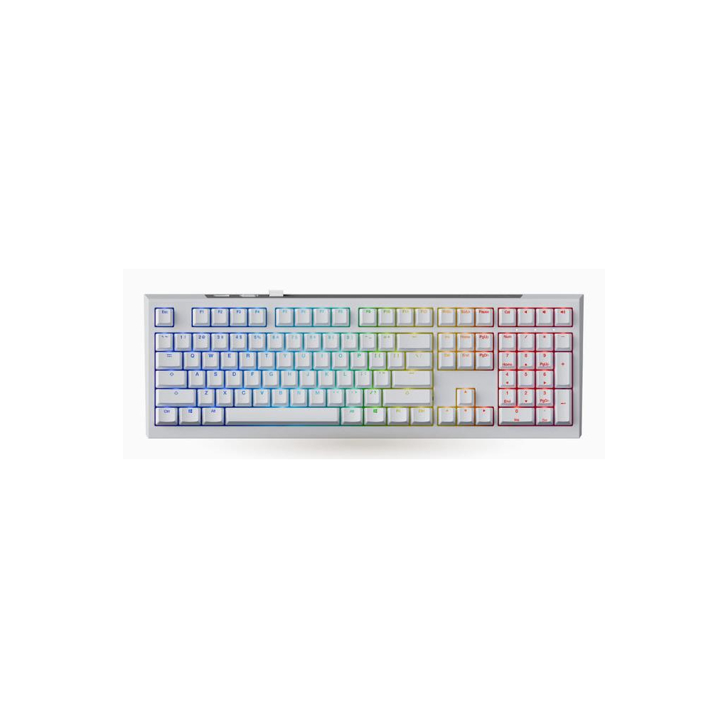 Клавіатура Ducky One X Magnetic Switch Wireless UA White (ON2408AST3-DAUSPDOECL2WW1) - фото 1