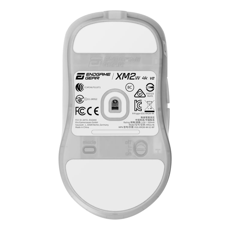 Мишка Endgame Gear XM2w 4k v2 Wireless Transparent White (PGW-EG-MOU-082) - фото 10
