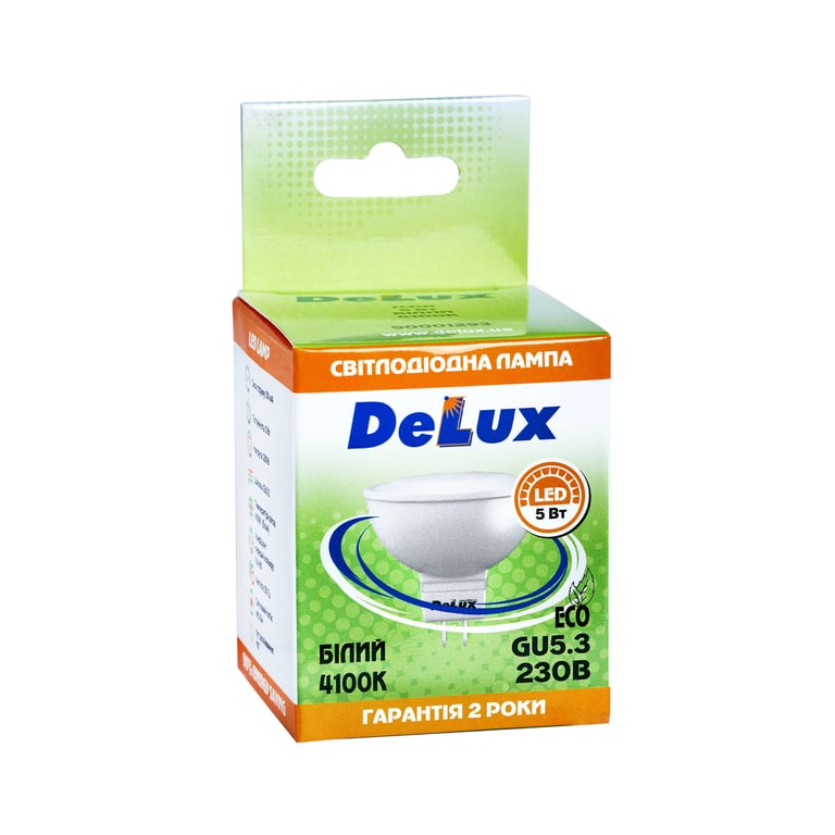 Лампочка Delux JCDR 5Вт 4100K 220В GU5.3 (90001293) - фото 3