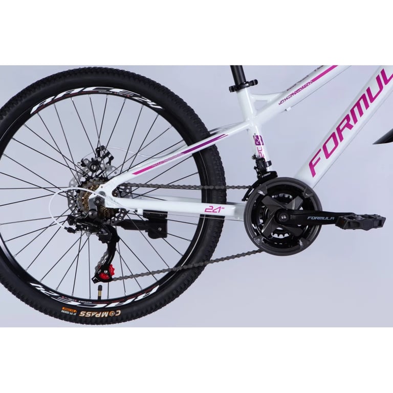 Велосипед Formula 24" BLACKWOOD DD FR рама-12,5" AL 2026 біло-рожевий (OPS-FR-24-444) - фото 5