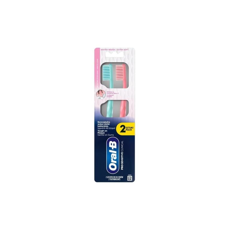 Зубна щітка Oral-B Pro-Sensitive Clinical Екстра м'яка 2 шт. (8700216567923) - фото 1