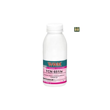 Тонер Canon MF651Cw/MF655Cdw/MF657Cdw, Canon 067 35г Magenta chip WWM (TC-Can067M-35-WWM) - фото 1