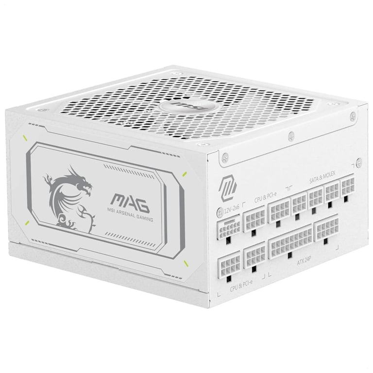 Блок живлення MSI 1000W (MAG A1000GL PCIE5 WHITE) - фото 1