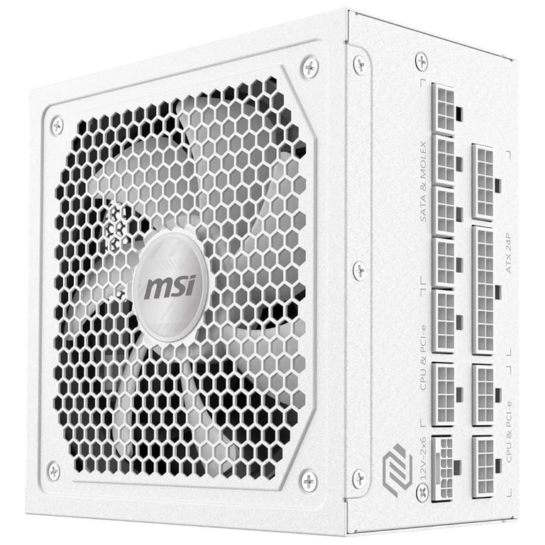 Блок живлення MSI 1000W (MAG A1000GL PCIE5 WHITE) - фото 3