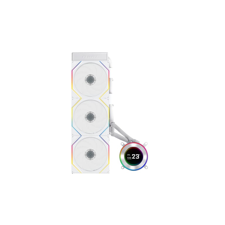 Система рідинного охолодження Lian Li HydroShift II LCD-C 360 FANLESS White (G89.GHS2LCD36W.00) - фото 2
