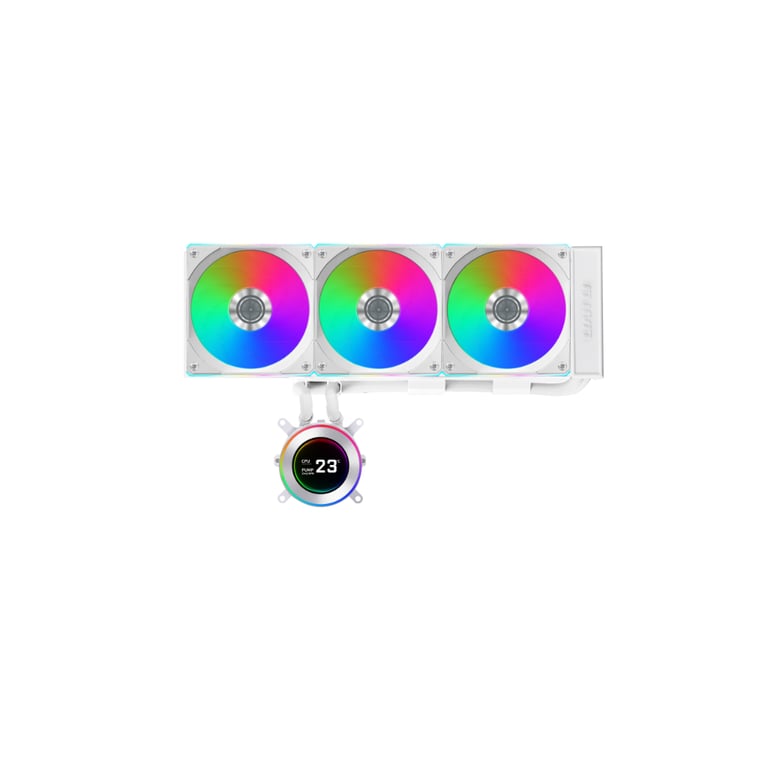 Система рідинного охолодження Lian Li HydroShift II LCD-C 360 FANLESS White (G89.GHS2LCD36W.00) - фото 3