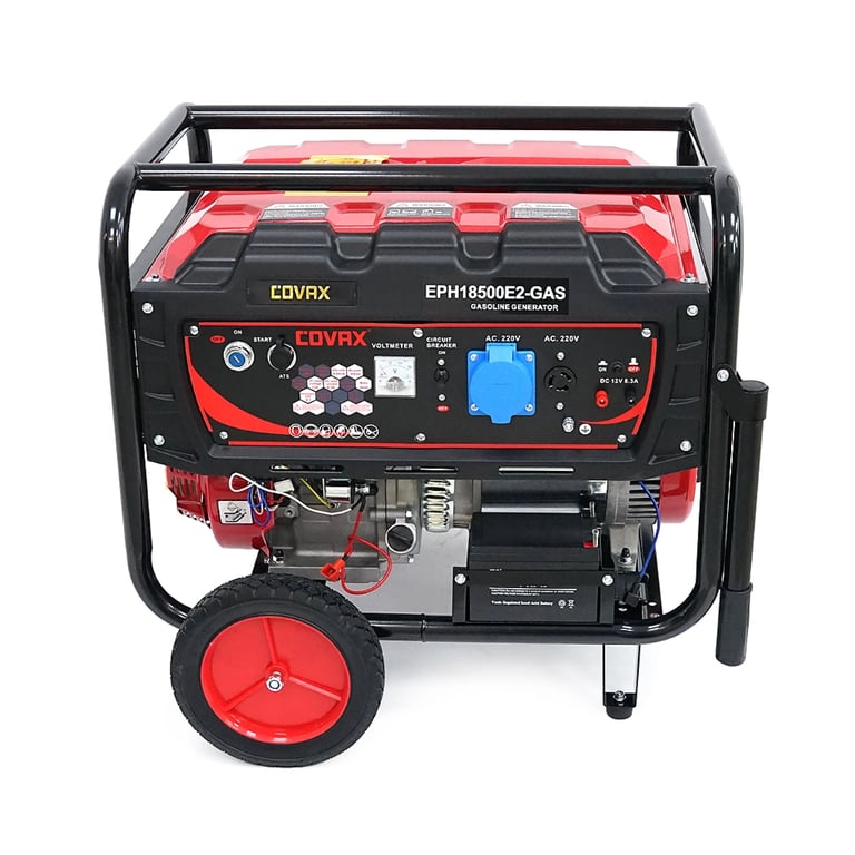 Генератор COVAX EPH18500E2-GAS, 9.0kW, бензин/газ, 220V, 50Hz, DC12V, 20HP, електро стартер, 25L (EPH18500E2-GAS) - фото 4