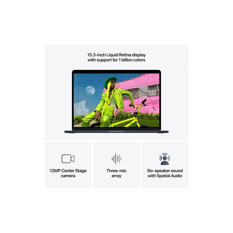 Ноутбук Apple MacBook Air 15 M5 A3448 Sky Blue (MDVT4UA/A) - фото 5