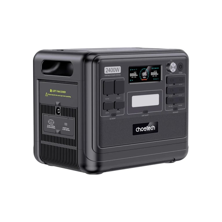 Зарядна станція Choetech BS008-BQB 2400W 2048Wh (BS008-BQB) - фото 2