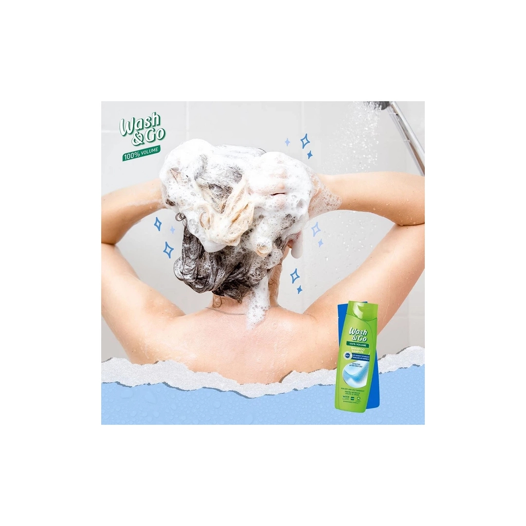 Шампунь Wash&Go З технологією проти лупи 360 мл (8008970056753) - фото 2 Шампунь Wash&Go З технологією проти лупи 360 мл (8008970056753) - фото 2