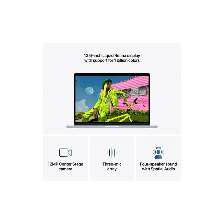 Ноутбук Apple MacBook Air 13 M5 A3449 Sky Blue (MDHK4UA/A) - фото 5