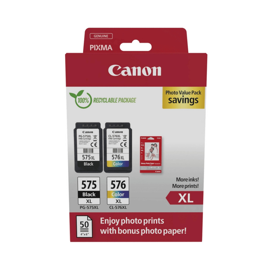 Картридж Canon PG-575XL/CL-576XL MultipackXL BK,Color (5437C006) - фото 1 Картридж Canon PG-575XL/CL-576XL MultipackXL BK,Color (5437C006) - фото 1