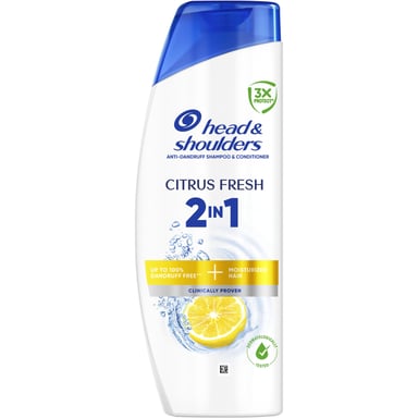 Шампунь Head & Shoulders 2 в 1 Проти лупи Цитрусова свіжість 400 мл (8006530305372) - фото 1