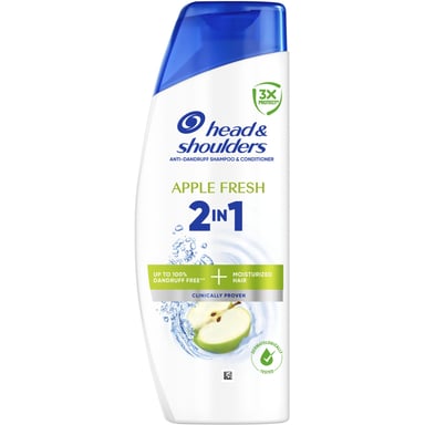 Шампунь Head & Shoulders 2 в 1 Проти лупи Яблучна свіжість 400 мл (8006530315449) - фото 1