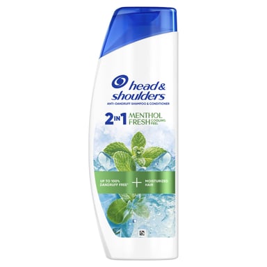 Шампунь Head & Shoulders 2 в 1 Проти лупи Свіжість ментолу 400 мл (8700216305419) - фото 1