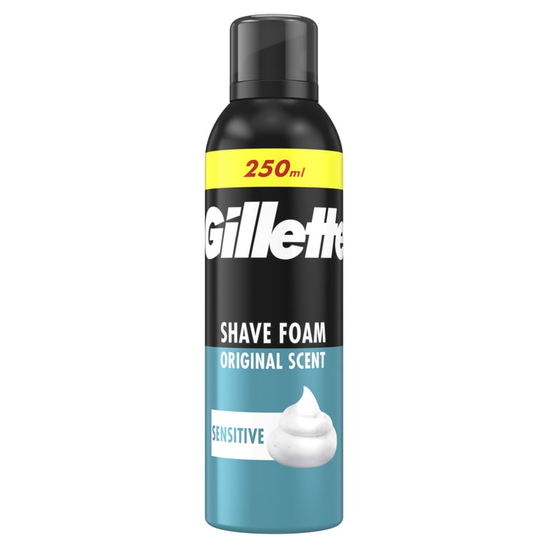 Піна для гоління Gillette Classic Sensitive 250 мл (8006530159142) - фото 1
