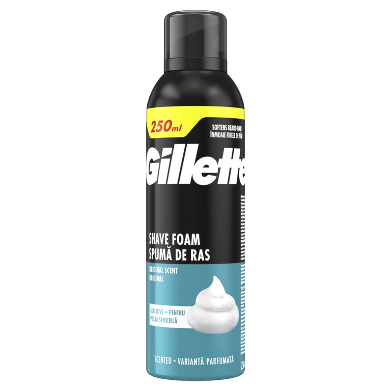 Піна для гоління Gillette Classic Sensitive 250 мл (8006530159142) - фото 2