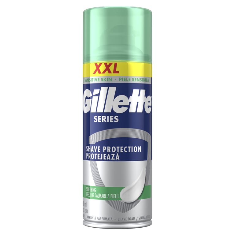Піна для гоління Gillette Series Soothing Для чутливої шкіри з алое вера 400 мл (8006530162982) - фото 2
