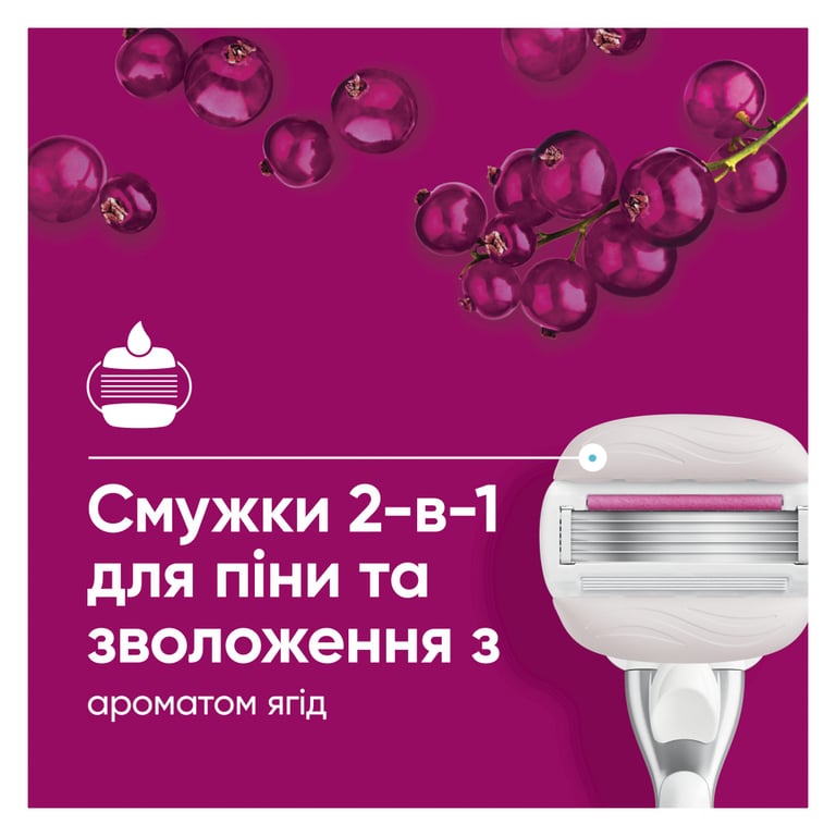 Змінні касети Gillette Venus PRO ComfortGlide Sugarberry Scented 6 шт. + Чохол (8700216969253) - фото 5