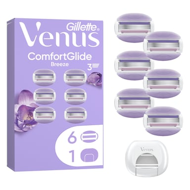 Змінні касети Gillette Venus ComfortGlide Breeze 6 шт. + Чохол (8700216969314) - фото 1