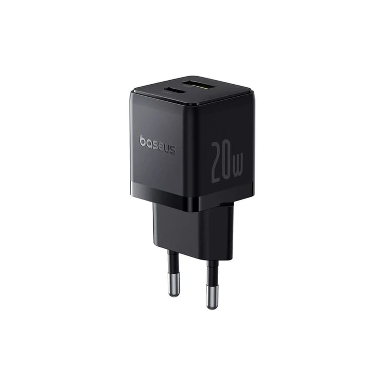 Зарядний пристрій Baseus 1xUSB-C PD20W + 1xUSB + cable USB-C to USB-C white (P10111608113-01) - фото 4