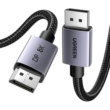 Кабель мультимедійний DisplayPort M to DisplayPort M 2.0m V1.4 8K60Hz DP120 black Ugreen (25905) - фото 1