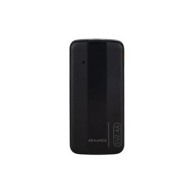 Батарея універсальна AWEI 10000mAh P20K, 12W, Black (6954284009744) - фото 1