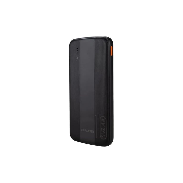 Батарея універсальна AWEI 10000mAh P20K, 12W, Black (6954284009744) - фото 2
