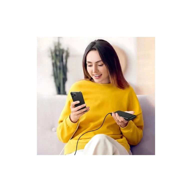 Батарея універсальна AWEI 10000mAh P20K, 12W, Black (6954284009744) - фото 4