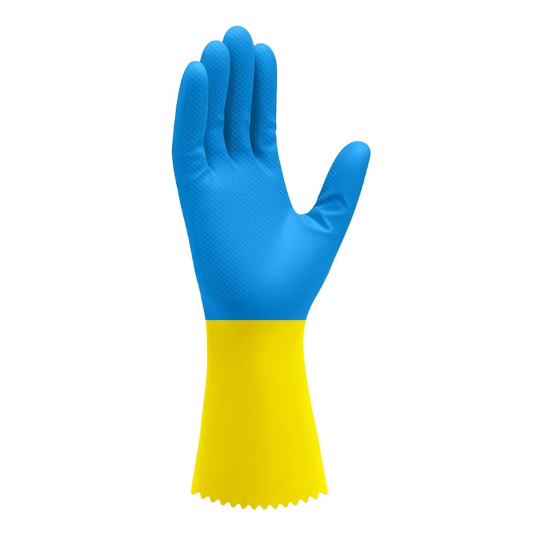 Рукавички господарські Добра Господарочка Латексні Надміць Розмір M (4820086523776) - фото 2