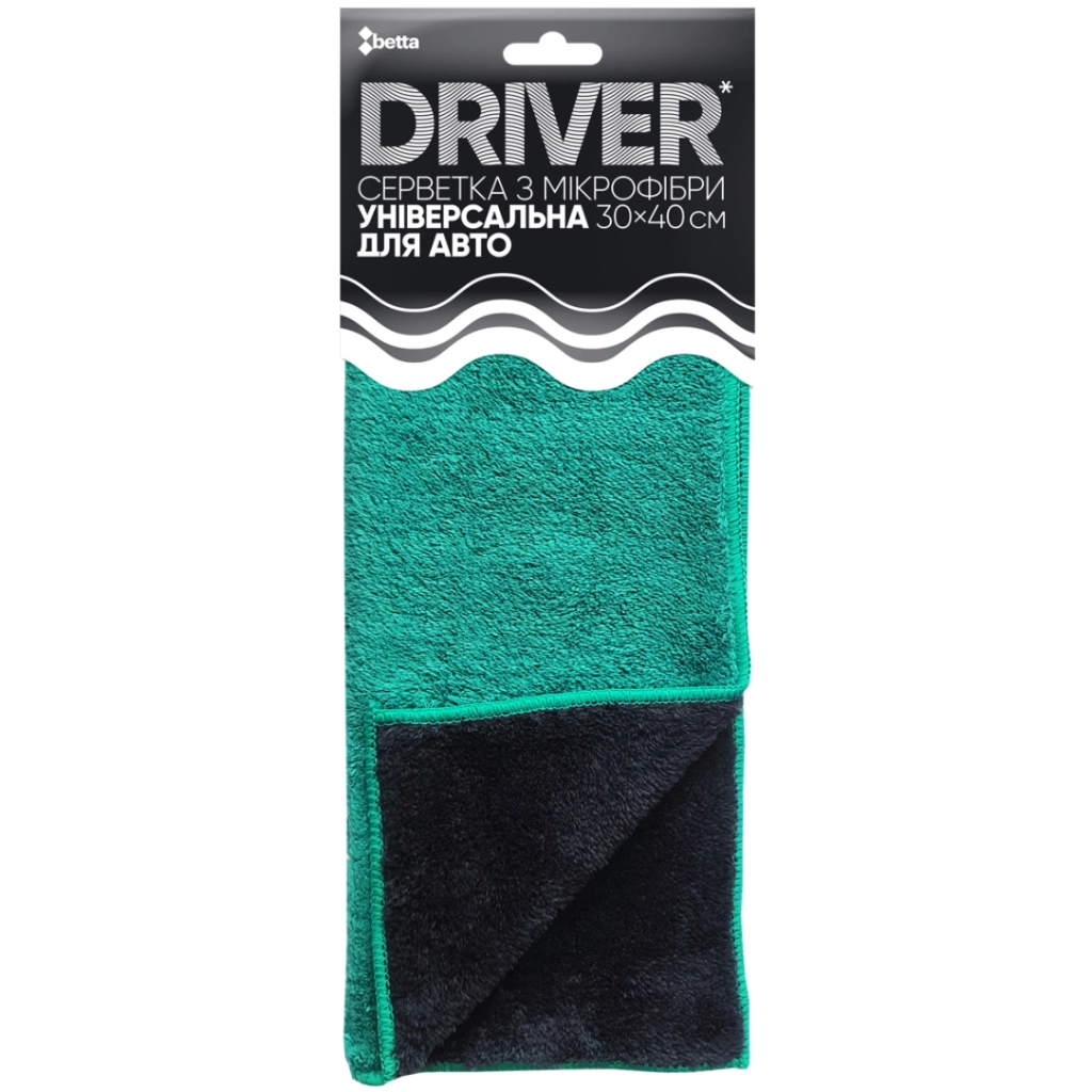 Серветки для прибирання Добра Господарочка Driver Універсальна з мікрофібри 30х40 см 1 шт. (4820086522663) - фото 1