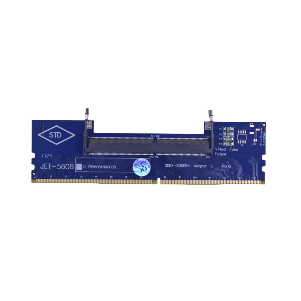 Конвертор Dynamode DDR4 Laptop SO-DIMM to Desktop DIMM RAM Memory (DM-DDR4-DIMM-Converter) - фото 1 Конвертор Dynamode DDR4 Laptop SO-DIMM to Desktop DIMM RAM Memory (DM-DDR4-DIMM-Converter) - фото 1