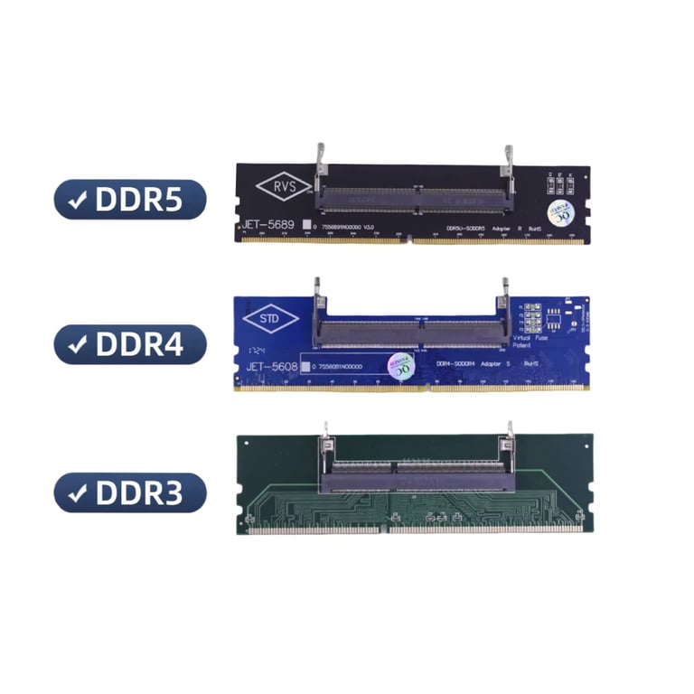 Конвертор Dynamode DDR5 Laptop SO-DIMM to Desktop DIMM RAM Memory (DM-DDR5-DIMM-Converter) - фото 4