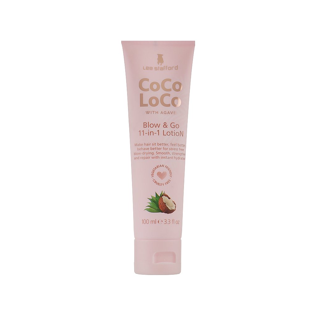 Крем для волосся Lee Stafford Coco Loco With Agave Blow & Go 11-in-1 Lotion 100 мл (4060282702868) - фото 1