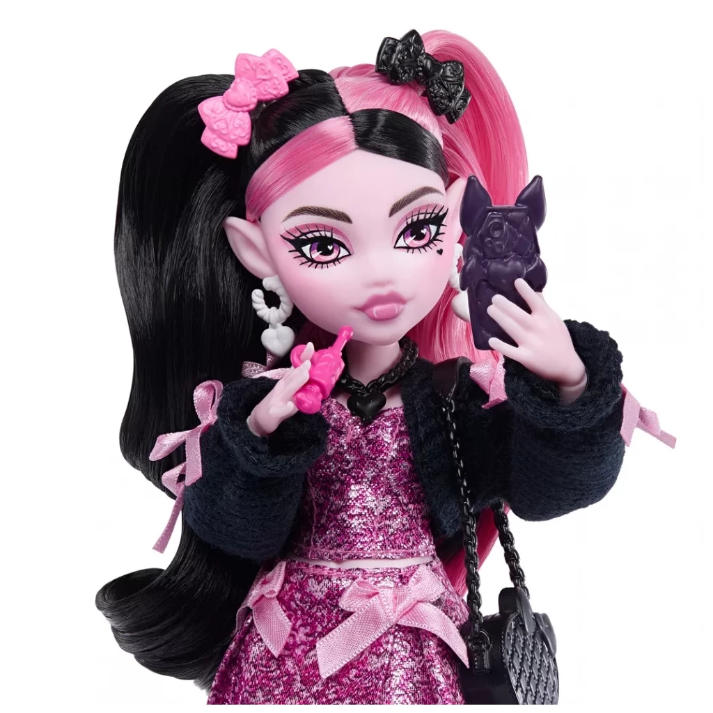 Лялька Monster High Дракулора Монстро-класика Monster High – нова ніч (JHK29) - фото 4 Лялька Monster High Дракулора Монстро-класика Monster High – нова ніч (JHK29) - фото 4