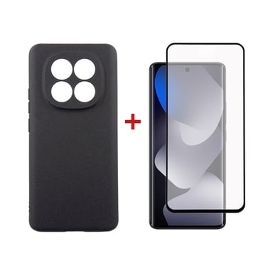 Чохол до мобільного телефона Dengos Carbon + glass Xiaomi Redmi Note 15 Black (DG-KM-185) - фото 1