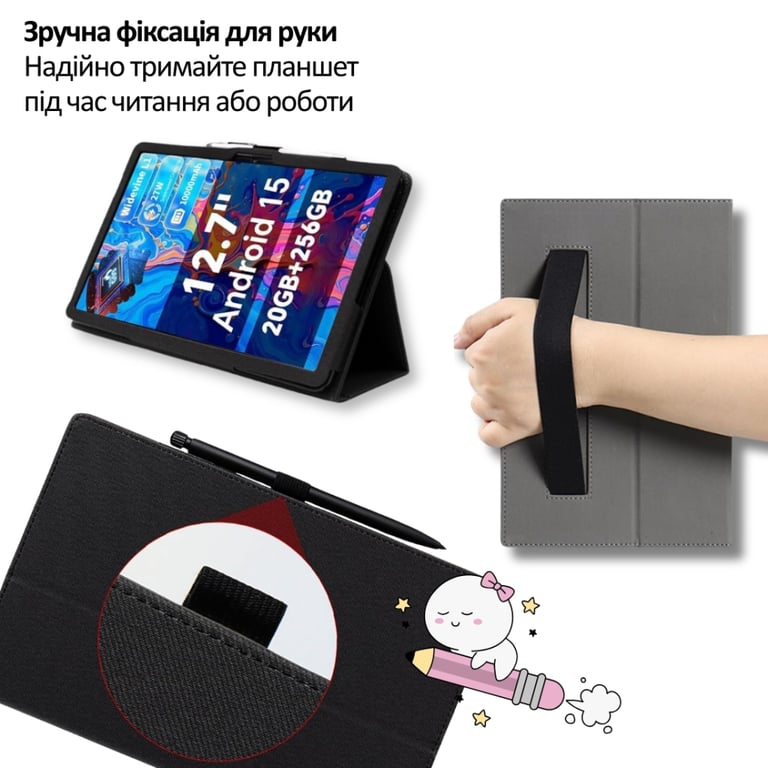 Чохол до планшета BeCover Slimbook Teclast ArtPad Pro 12.7" Black (715129) - фото 5