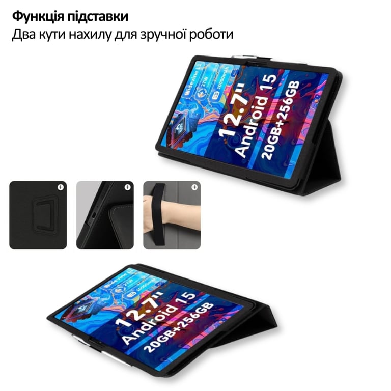 Чохол до планшета BeCover Slimbook Teclast ArtPad Pro 12.7" Black (715129) - фото 6