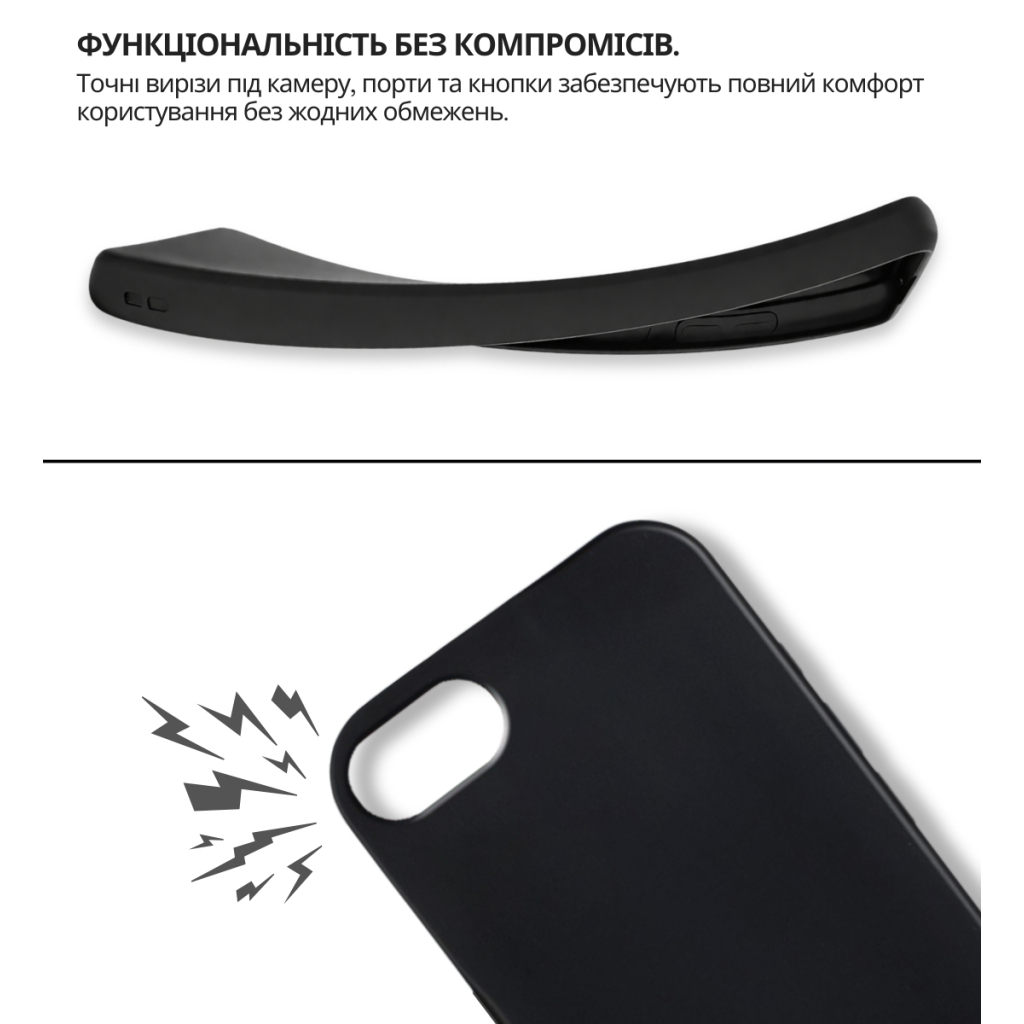 Чохол до мобільного телефона BeCover Apple iPhone 17e Black (715146) - фото 7 Чохол до мобільного телефона BeCover Apple iPhone 17e Black (715146) - фото 7