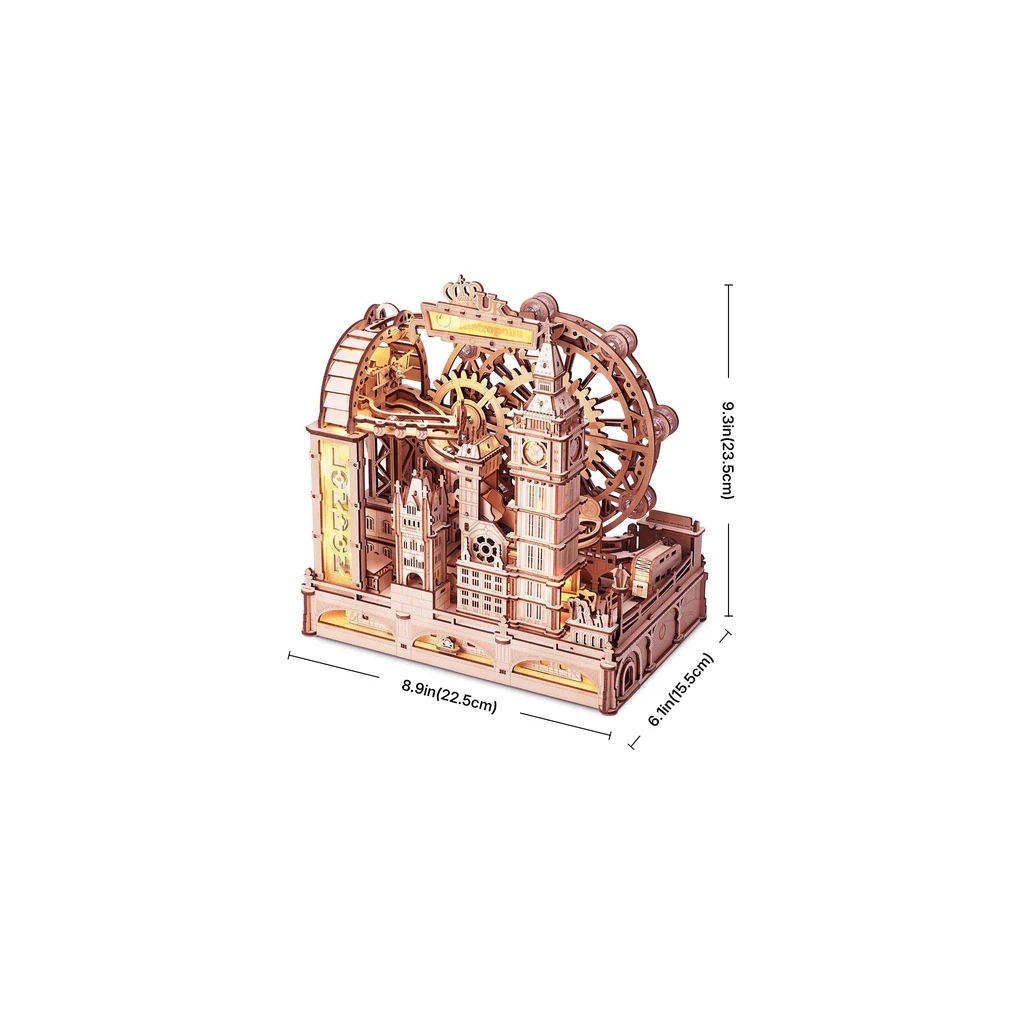Конструктор Robotime Rokr дерев'яний 3D Marble Travel Лондон (EGB01) - фото 2 Конструктор Robotime Rokr дерев'яний 3D Marble Travel Лондон (EGB01) - фото 2