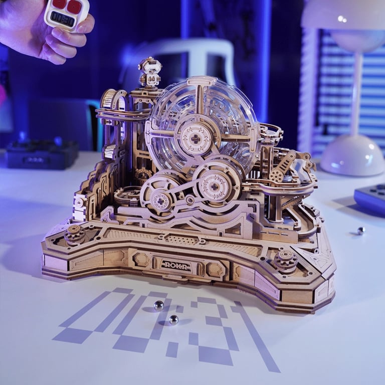Конструктор Robotime Rokr дерев'яний 3D Весела кулька (EGC01) - фото 4