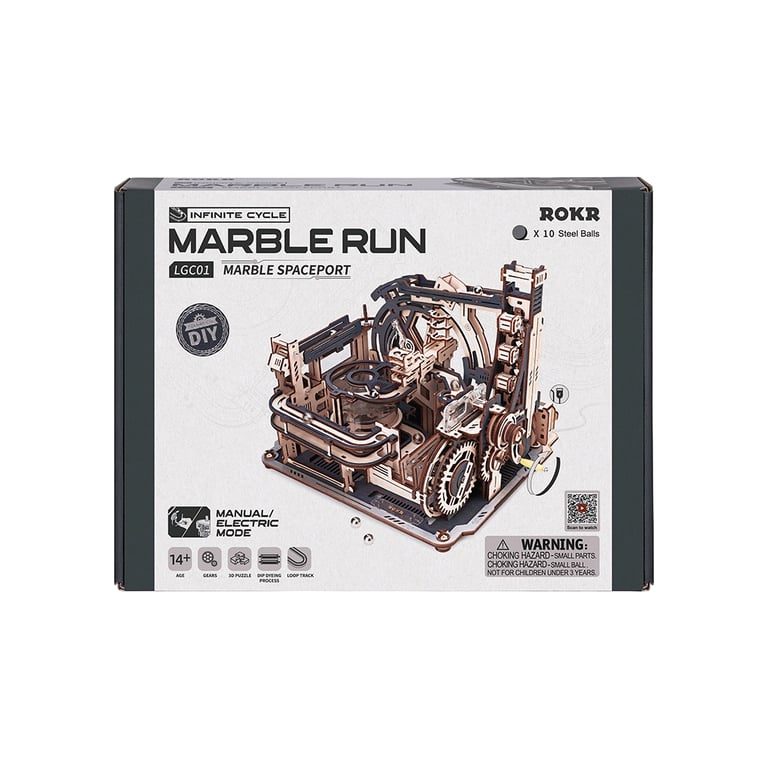Конструктор Robotime Rokr дерев'яний 3D Мармуровий космодром (LGC01) - фото 2