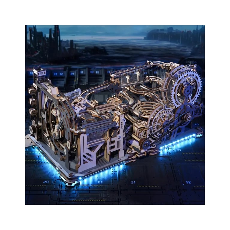Конструктор Robotime Rokr дерев'яний 3D Мармуровий космодром (LGC01) - фото 8
