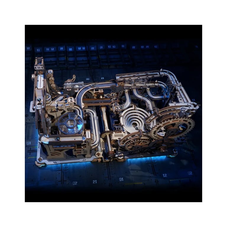 Конструктор Robotime Rokr дерев'яний 3D Мармуровий космодром (LGC01) - фото 9